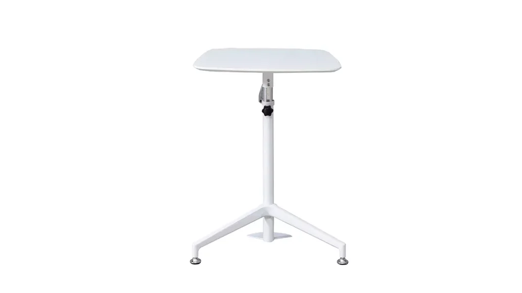 Simple Design Side Table With Ceramic Table Top and Adjustable Height Base