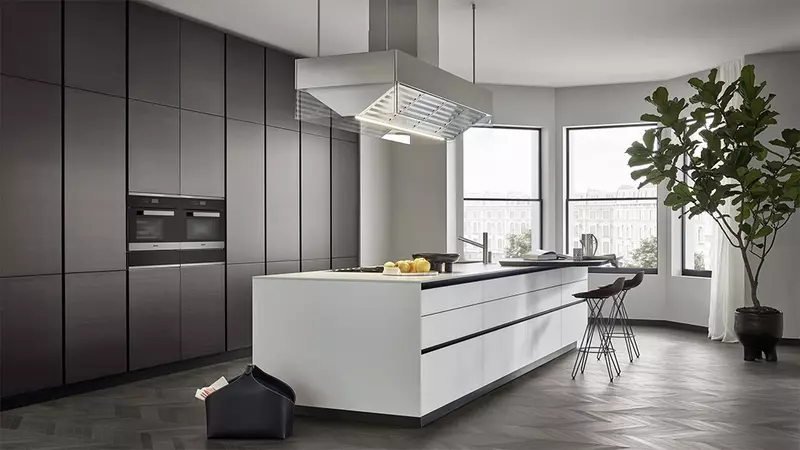 Essenza Smart white color simple Kitchen Cabinets supplier