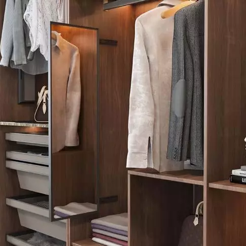 walk-in closet functional accessory Swivel Mirror