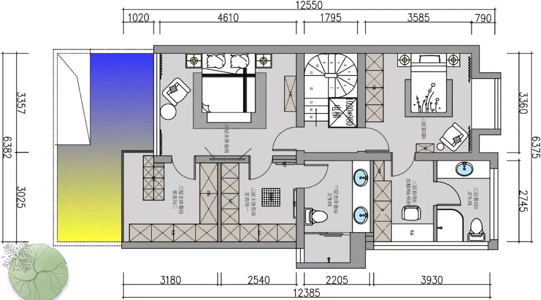 Australia Estate Developers Project Case for High-End Furniture flat drawing 1