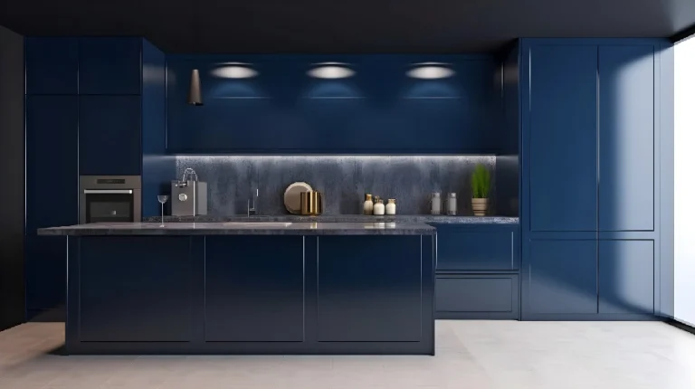 Gabinete de cocina azul marino intenso Popular Vivid and Bold Colors para 2023