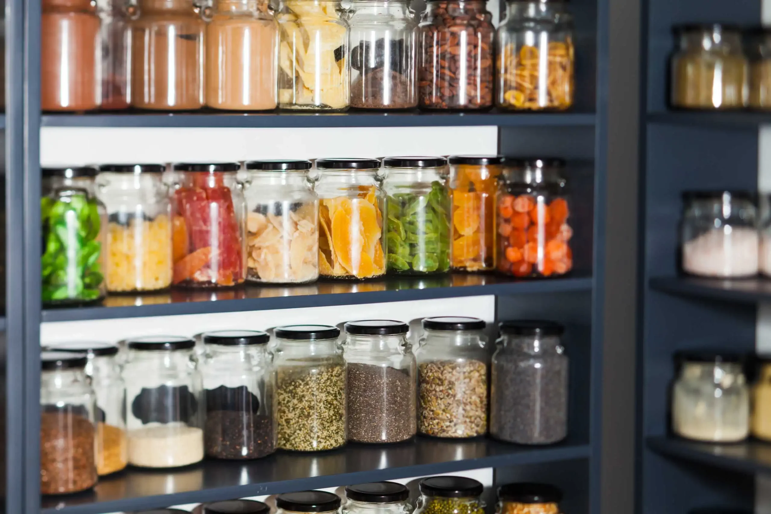 Pull-Out Pantry Shelves of kitchen cabinet