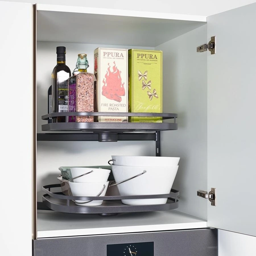 Kessebohmer - TurnMotion II - laminate kitchen cabinet accessory - rotating basket