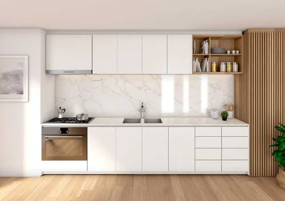 White kitchen cabinets