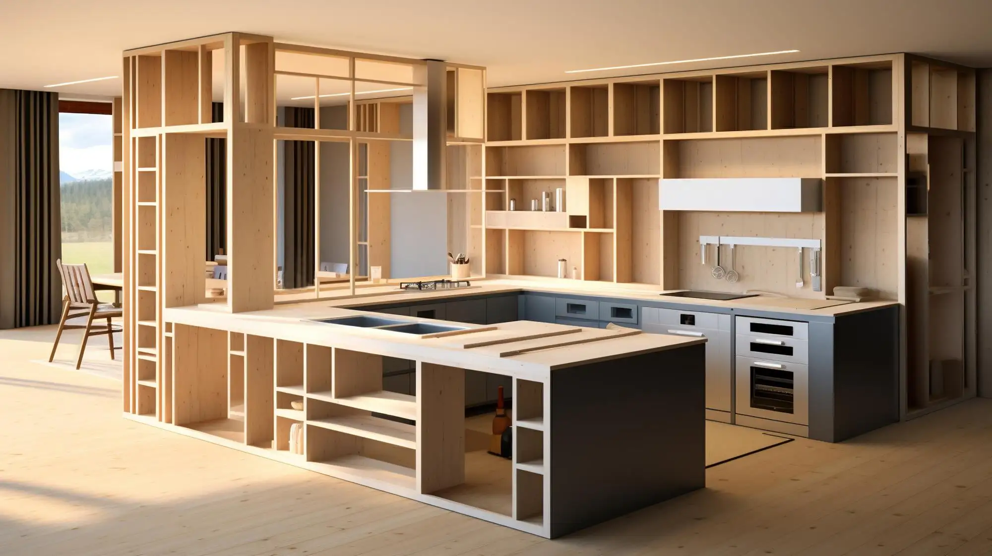 a cabinet that comprises all-plywood material