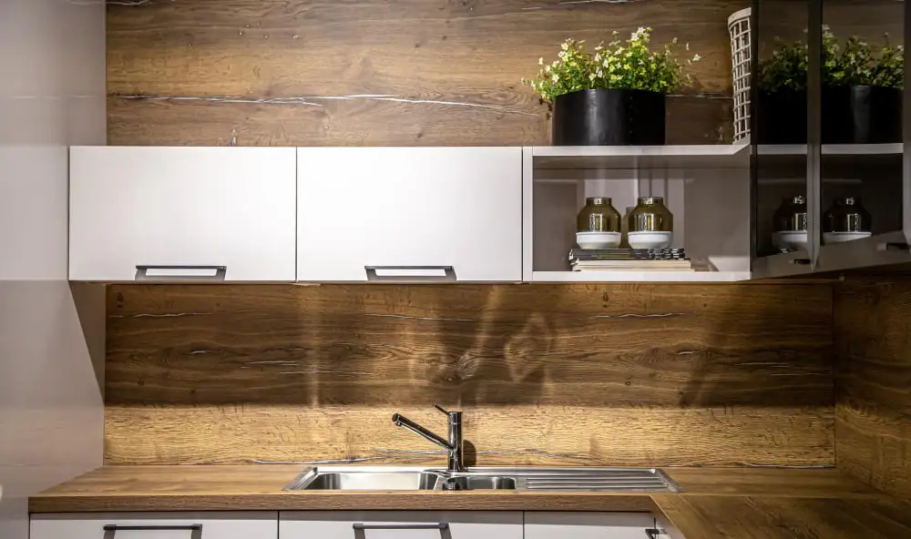 kitchen cabinets with natural finish