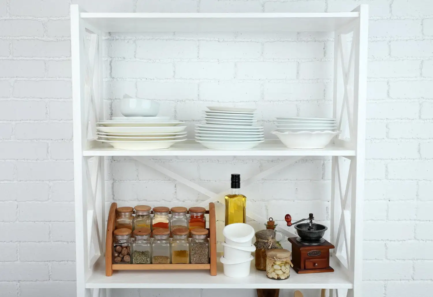 kitchen open shelves