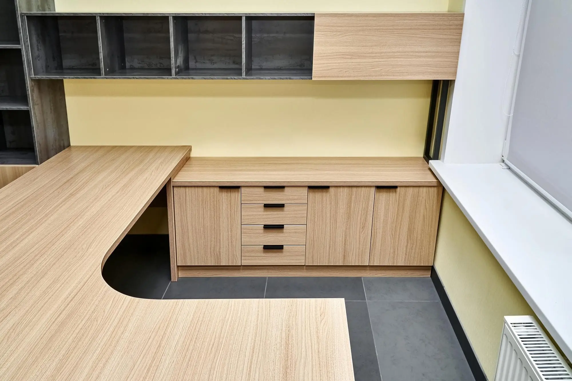 Blind Base cabinets in the kitchen