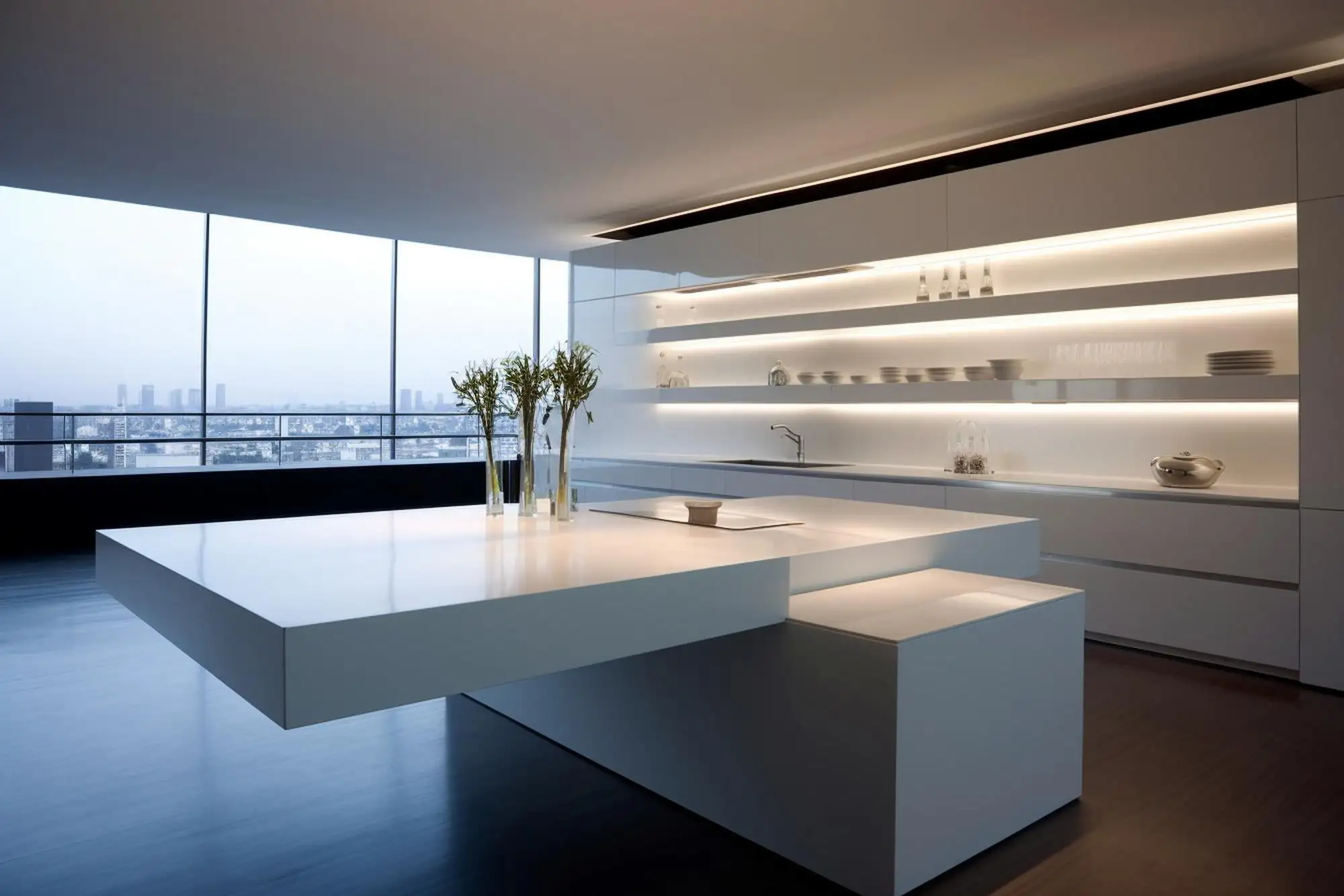 Modern Designs with Waterfall Countertops