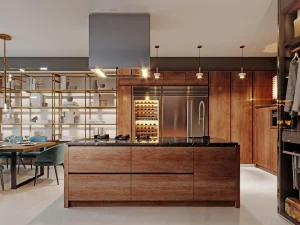 Dirty Kitchen and clean kitchen