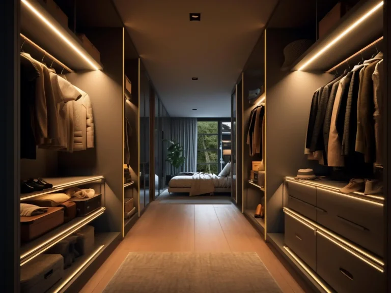 Idee per l'illuminazione della cabina armadio illuminazione a led