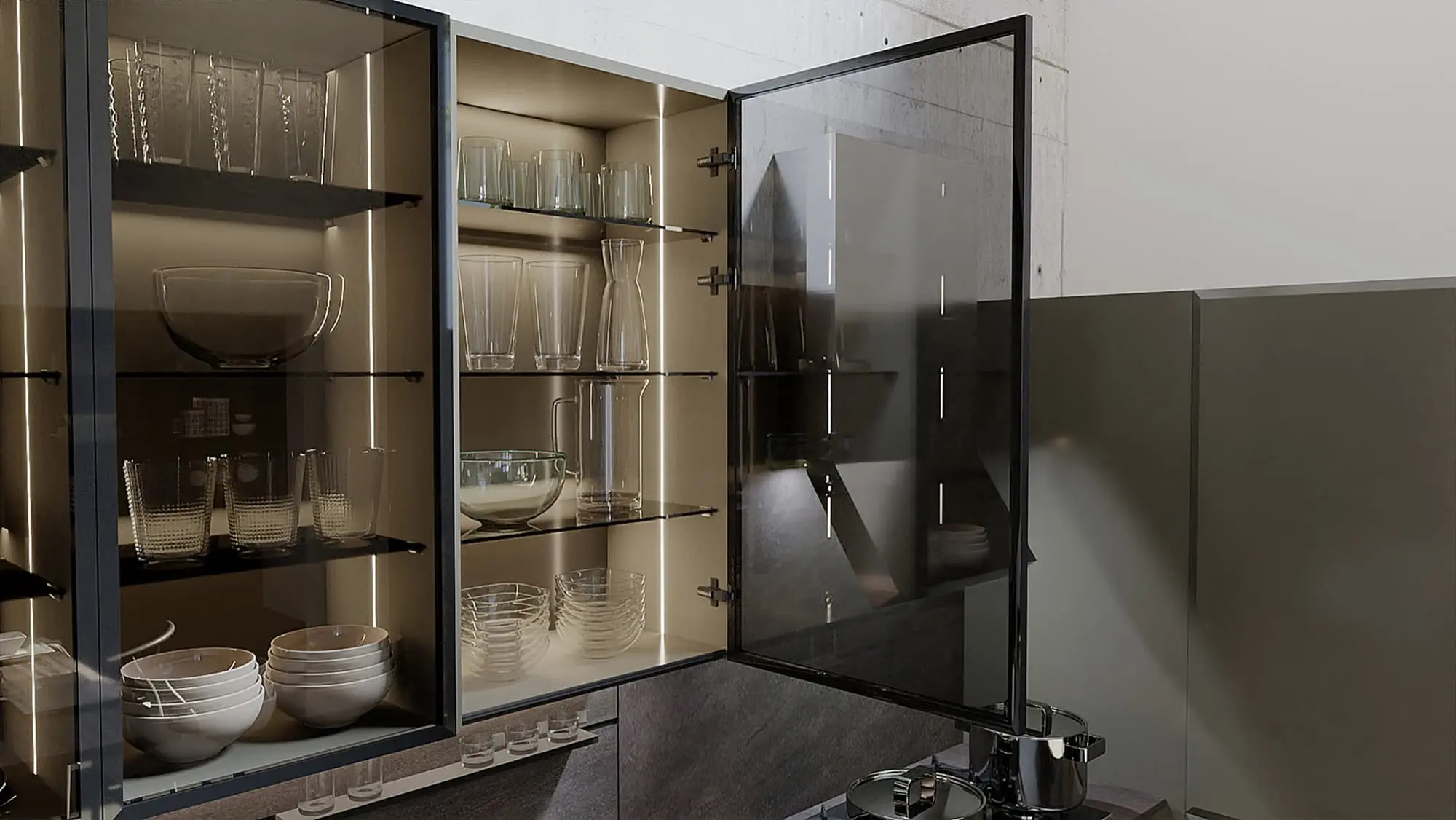 Keep It Organized and Clutter-Free-How to Style Glass Kitchen Cabinets