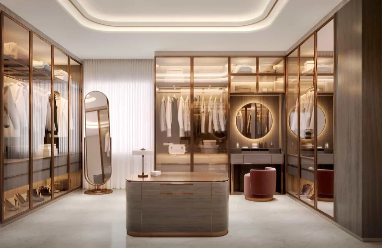 U-Shaped Walk-in Closet Design