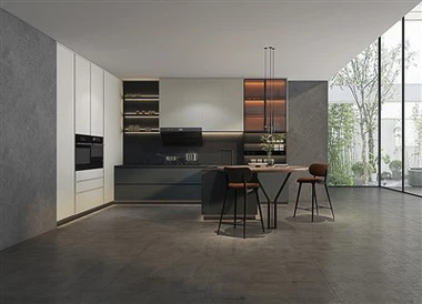 u shape modular kitchen
