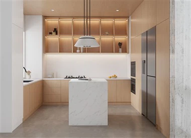 wood grain kitchen