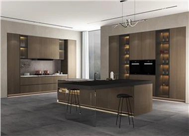 wood grain pet kitchen