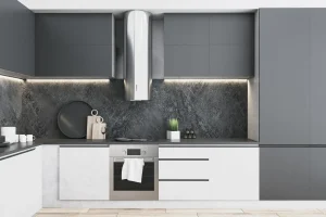 Gray and White Kitchen, 2024