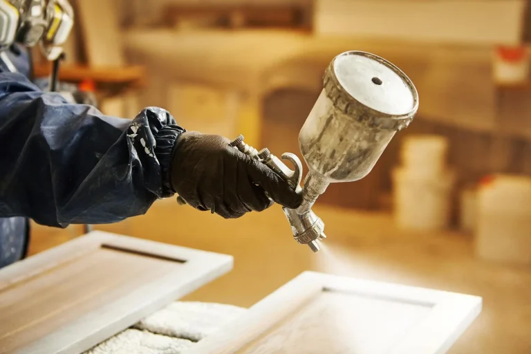 How to Spray Paint Kitchen Cabinets