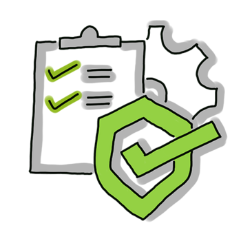 Safety at work icon