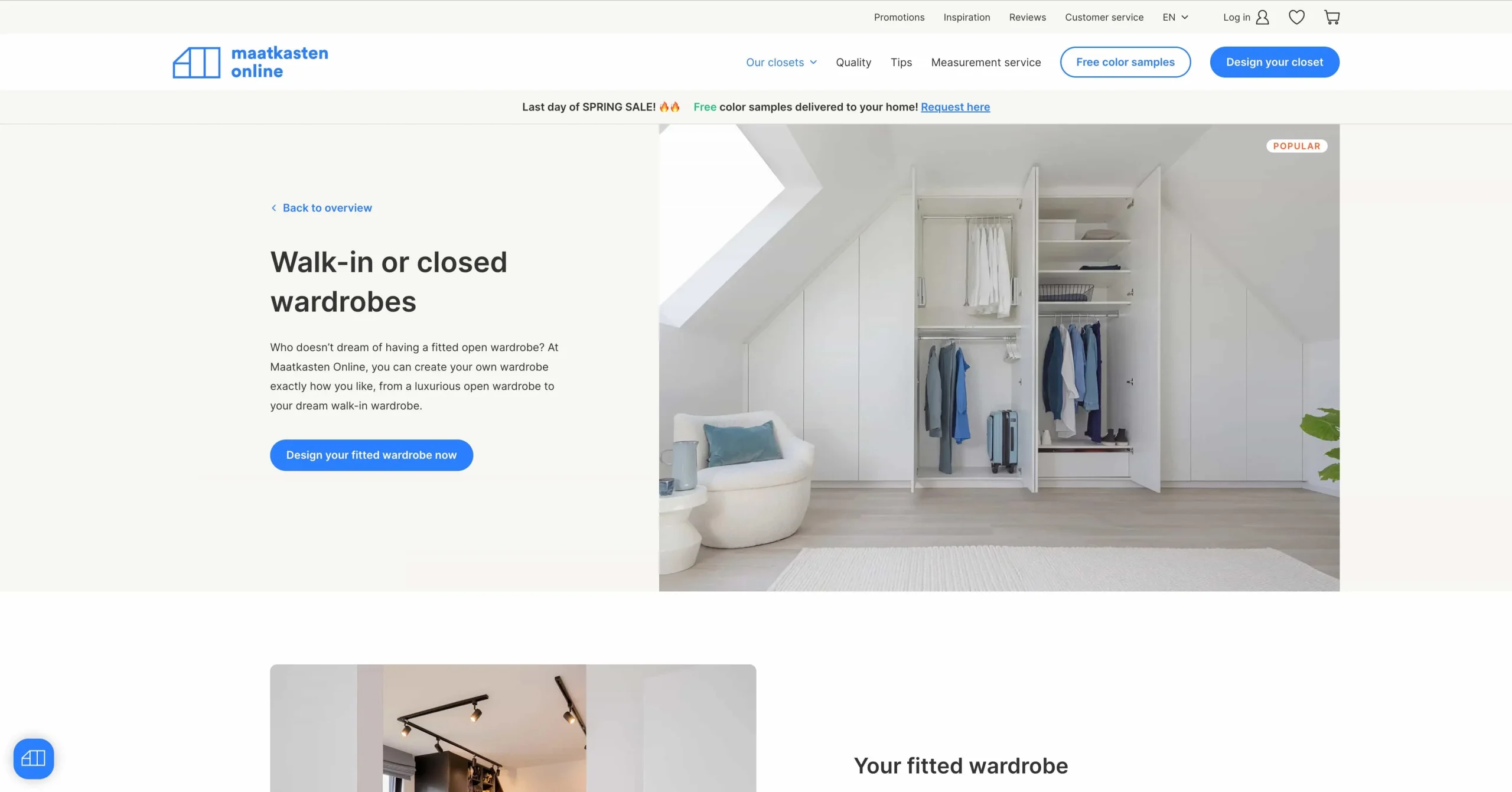 Maatkasten Online website Maatkasten Online website