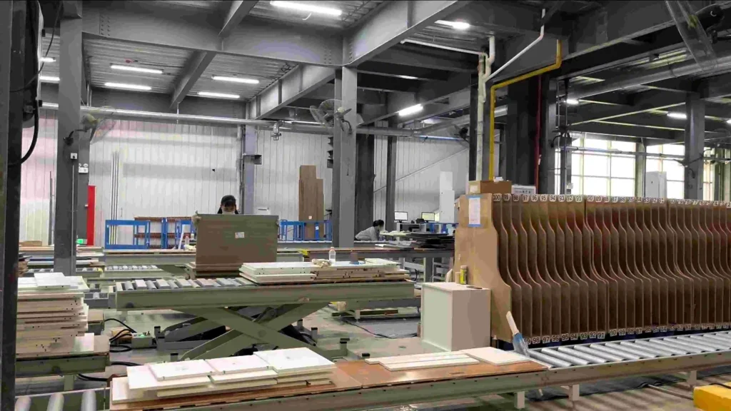 kitchen cabinet manufacturing process Cleaning Inspection Sorting