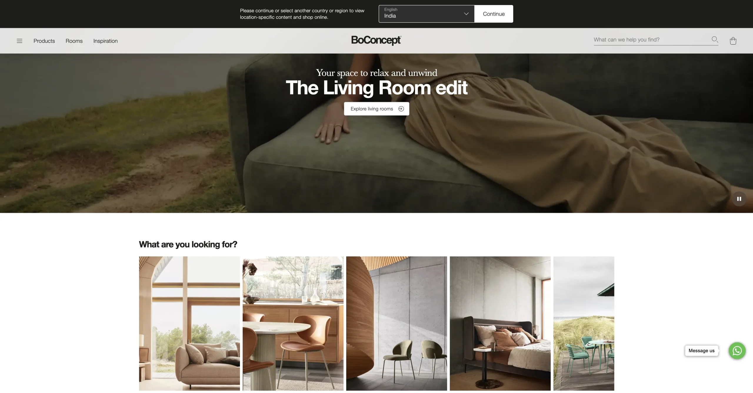 BoConcept website BoConcept website