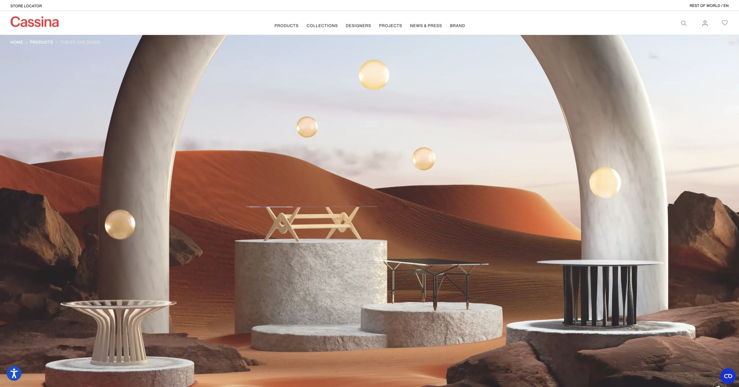 Cassina website Cassina website