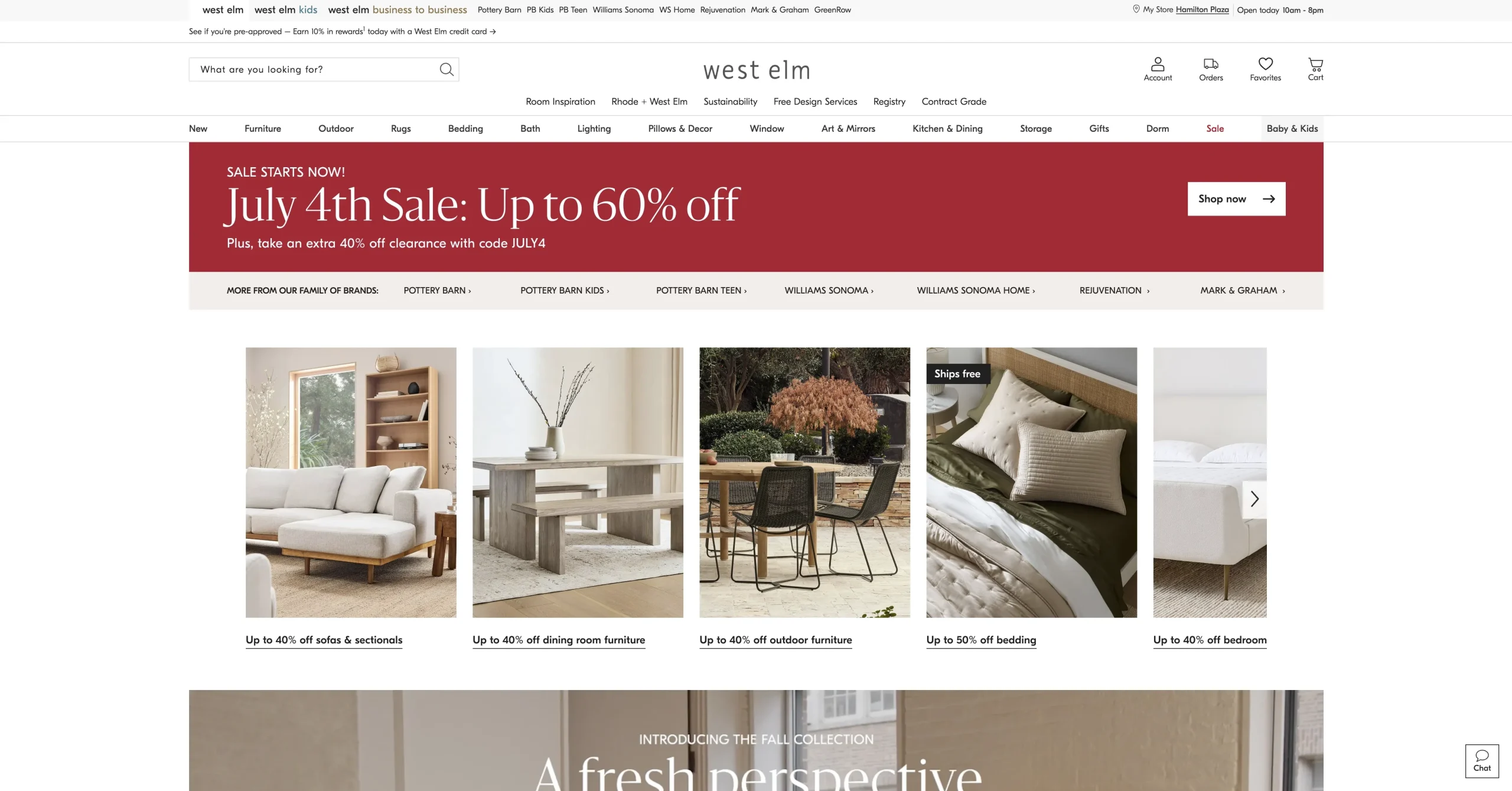 West Elm website