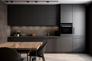 cucina dal design moderno e piccolo spazio