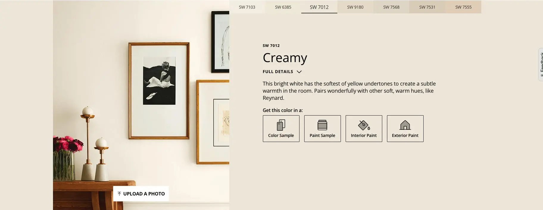 Sherwin Williams Cremoso SW 7012
