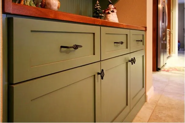 Kitchen Cupboard Doors is green and beautiful handles Kitchen Cupboard Doors is green and beautiful handles