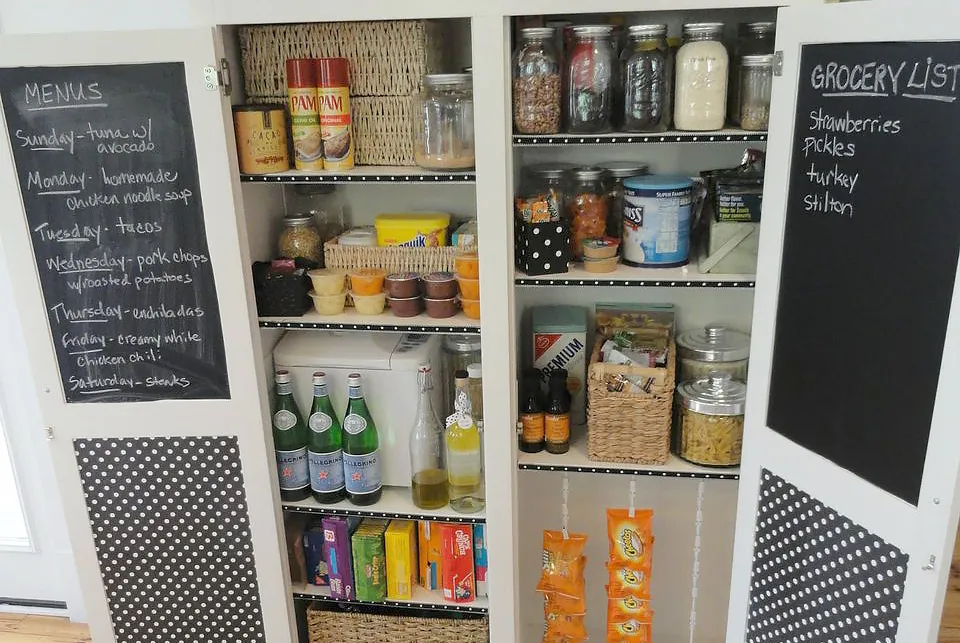 chalkboard on the inside of your pantry door for notes or meal planning