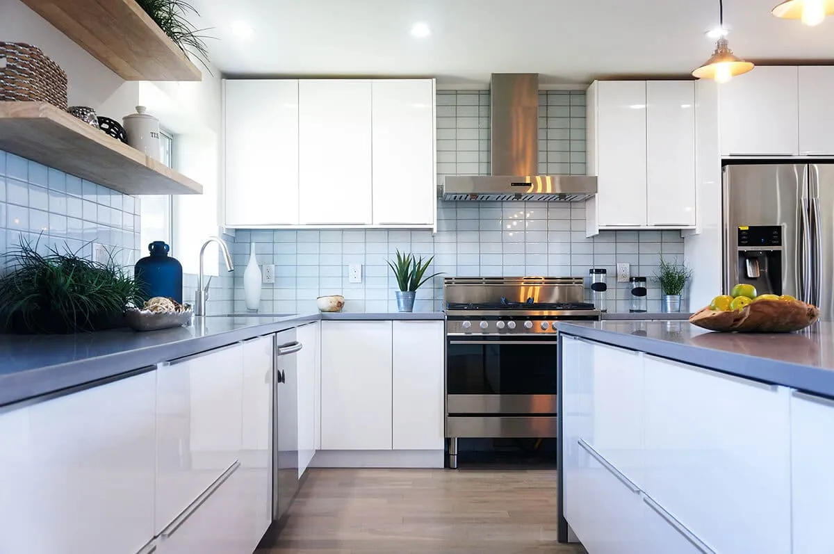 high gloss finish for white cabinets