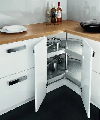 Rotating Circular Shelves in Upper Cabinet modern kitchen design rotating circular shelves in upper cabinet