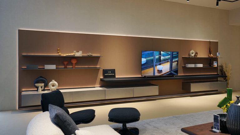 Sistema di pareti TV in tessuto