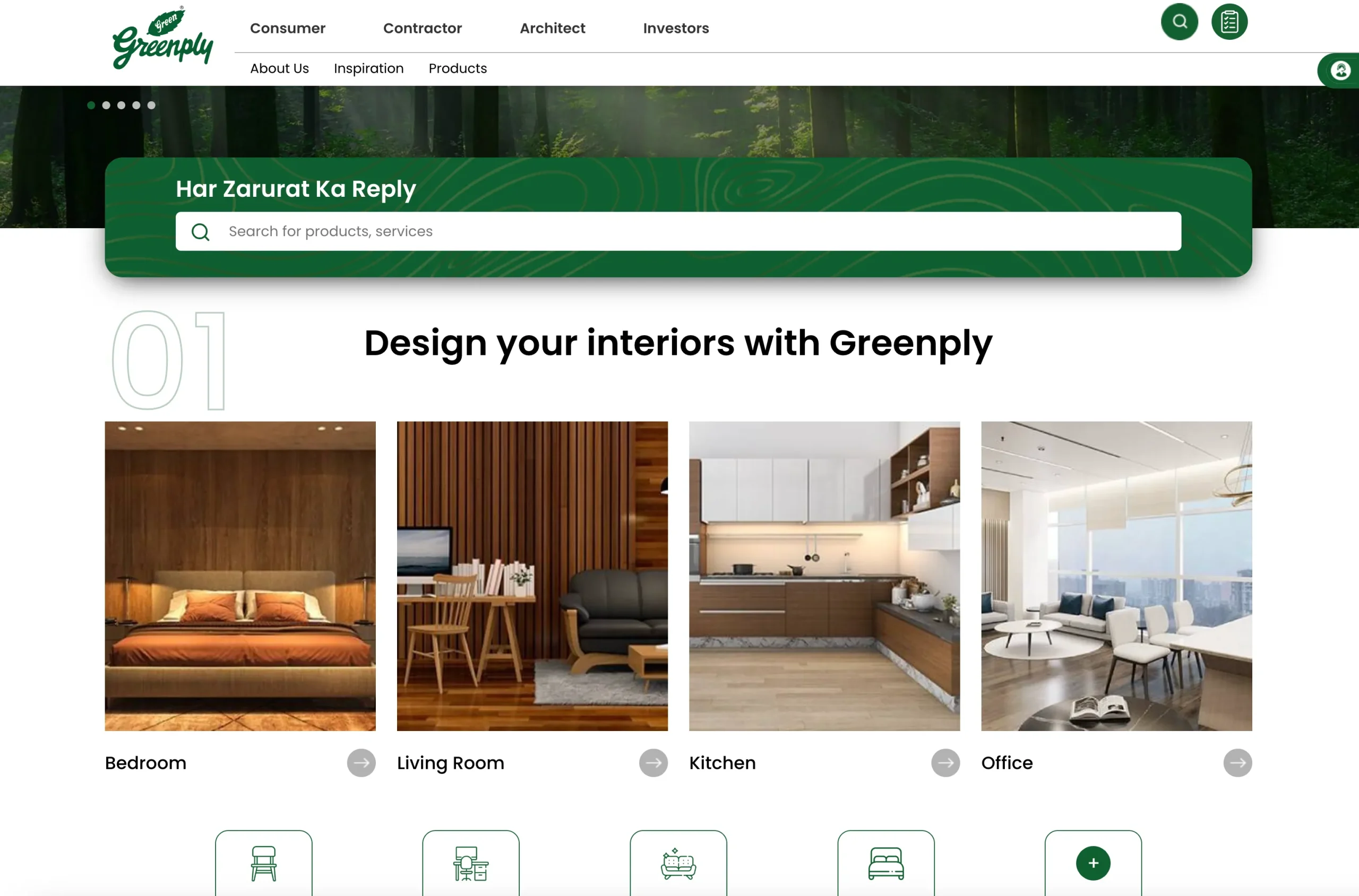 Greenply Kitchens website Greenply Kitchens website