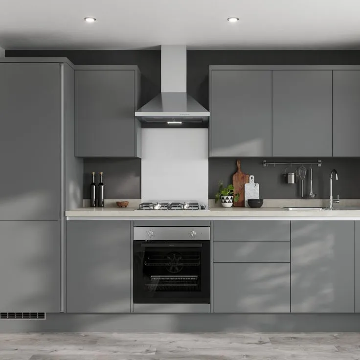 Floating Gray Cabinets modern Gray kitchen cabinet Floating Gray Cabinets