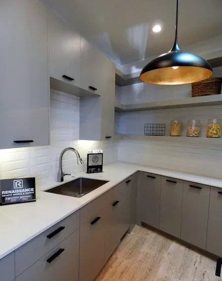 Full Extension Drawers for Gray Cabinet modern Gray kitchen cabinet Full Extension Drawers for Gray Cabinets
