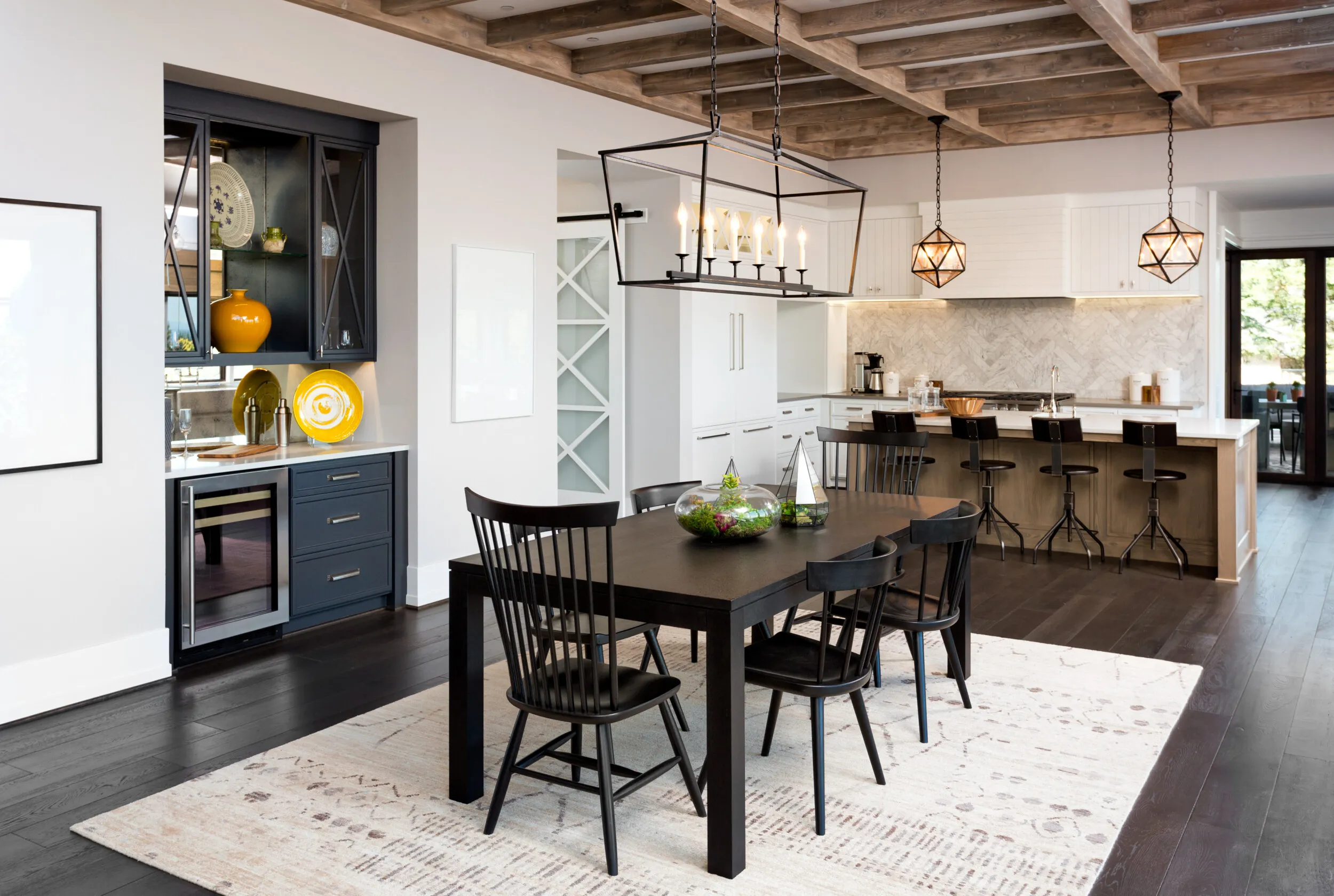 Pair white cabinets with rustic elements modern White Kitchen Cabinet Farmhouse Style