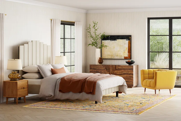 modern bedroom Accent Chair in a Bold Color modern bedroom Accent Chair in a Bold Color
