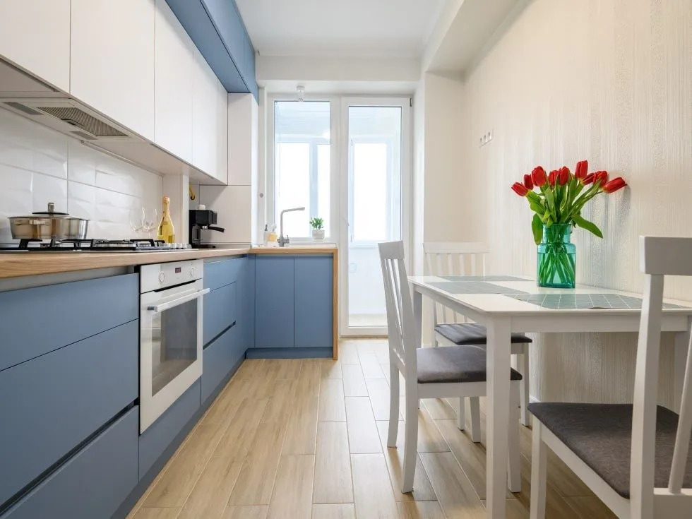 Blue kitchen cabinets with a vintage charm modern blue Kitchen Cabinets Blue with Vintage Charm