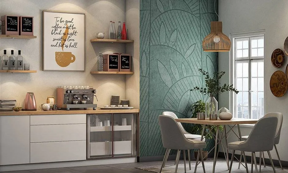 modern kitchen Dedicated Coffee Stations and Dining Nooks