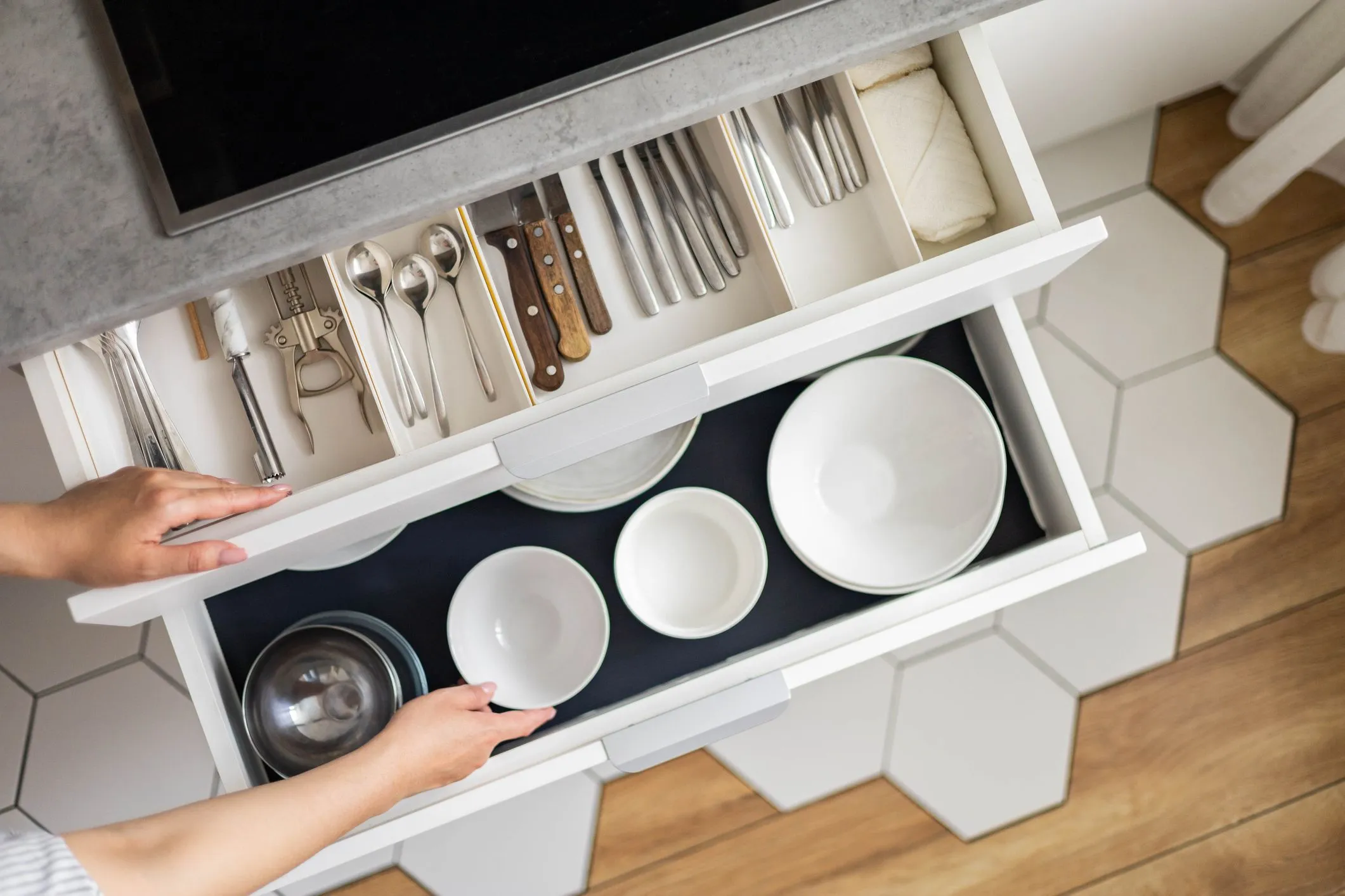 modern kitchen Drawer Organizers