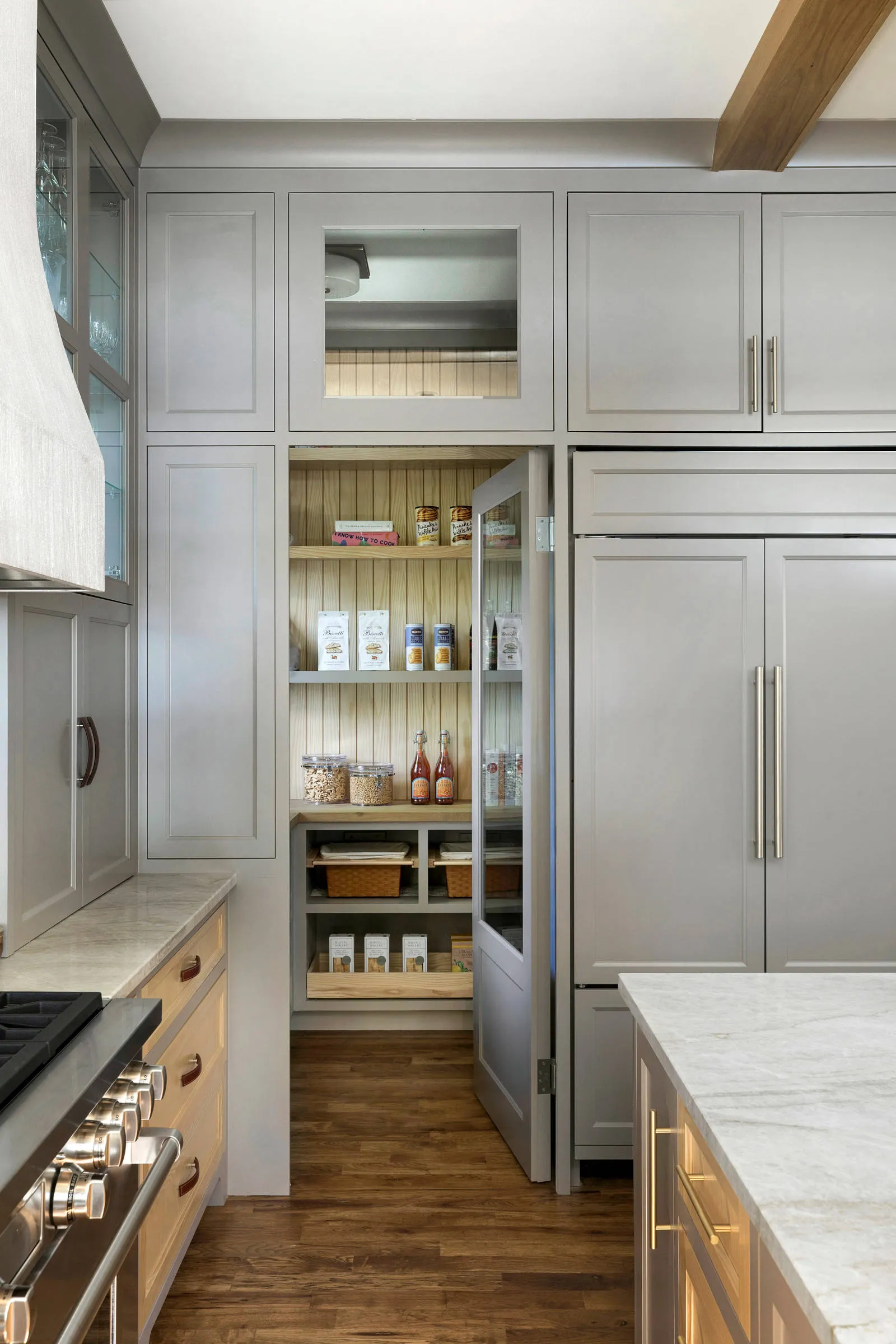 modern kitchen Hidden Pantries