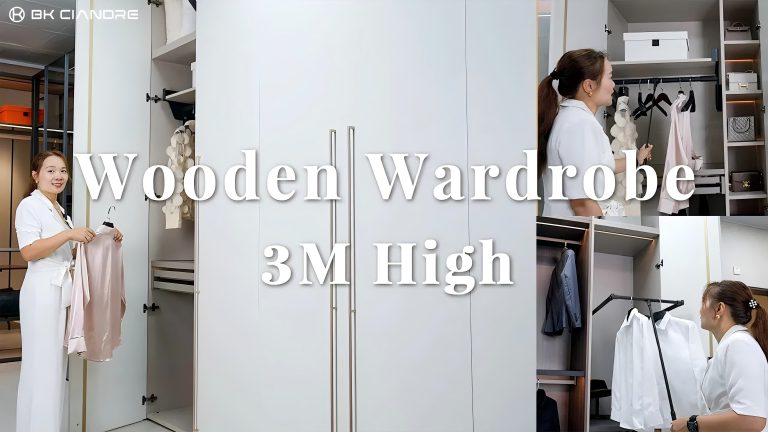 wooden wardrobe