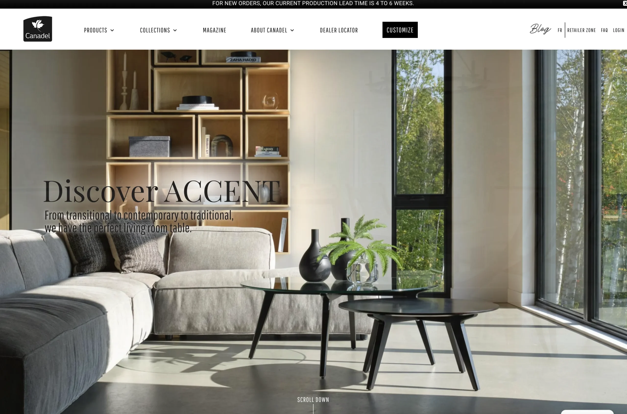 Canadel website Canadel website