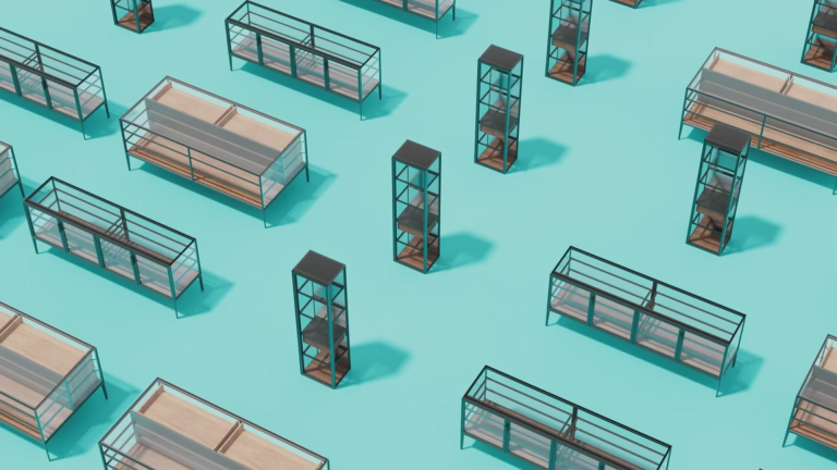Modular glass cabinet