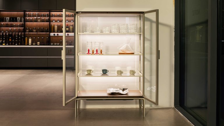 luxury glass cabinet