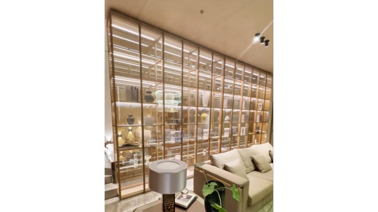 modern custom glass cabinet for designer