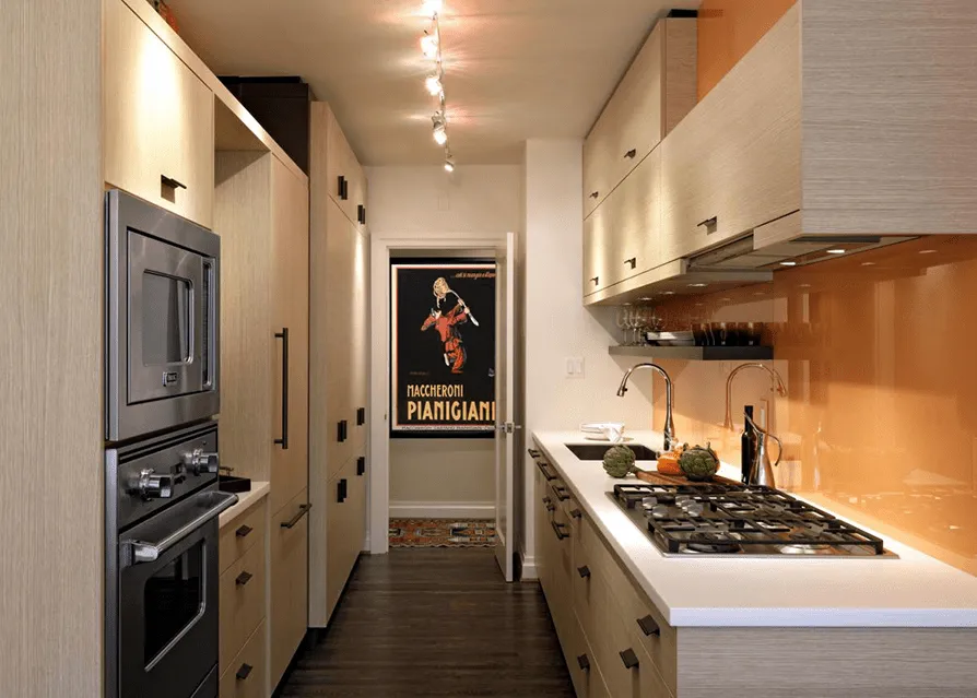 Inspiring modern Galley Kitchen Ideas Light Colors to Open Up Space